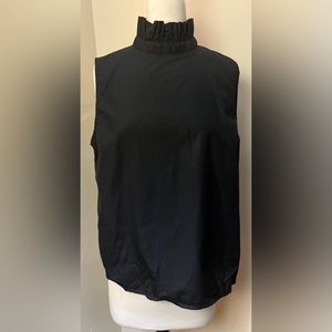 Frame ruffle neck sleeveless top size M